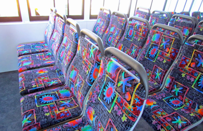 Transperth ferry Tricia fiout seating