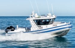 Custom fast patrol boat RIB from Australian builder